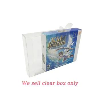 Прозрачен Защитен калъф от PET материал за 3DS Kid Icarus лимитированная версия колекция защитни кутии прозрачна кутия за съхранение на дисплеи