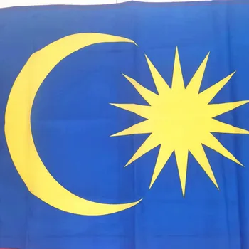Безплатна доставка, Висококачествен флаг Малайзия 90x150 см, 5*3 фута, полиестер с двойно проникване, печат, мрежа, флаг Малайзия