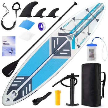 Надуваема на Застояла дъска за сърф Дъска за каране на морски водни ски, Дъска за сърф на маса, Водни спортове, Удебелена Дъска за сърф от PVC