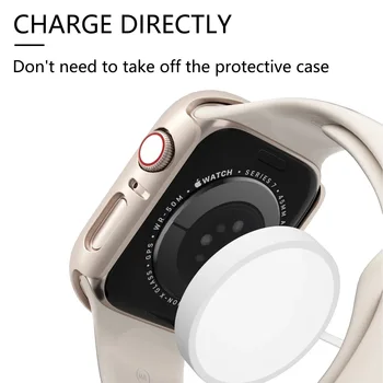 Стъкло + Калъф за Apple Watch case 44 мм 40 мм 45 мм 41 мм 42 мм 38 мм iWatch Accessorie Защитно фолио за дисплея на Apple watch серия 3 4 6 SE 7 8