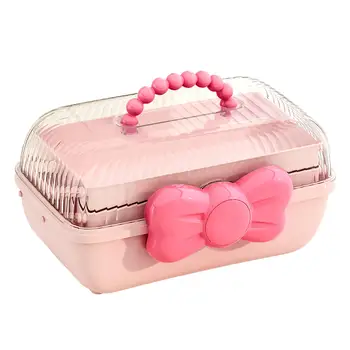 Кутия за съхранение на всички аксесоари за коса за момичета, органайзер, за аксесоари за коса за шипове
