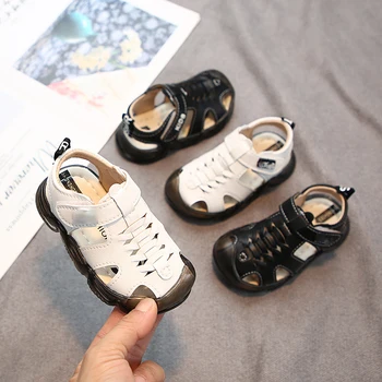 Sandalias Детски обувки, сандали със затворени пръсти, за малки и големи видове спорт, детски летни обувки за мъже, обувки за бебета подметка 0-3 години