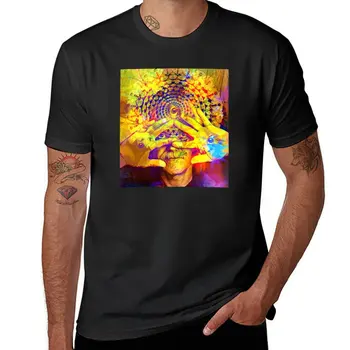 Нова тениска Ram Dass Spiritual Trippy Third Eye Изцеление, тениски по поръчка, графични тениски, обикновена тениска, тениски за мъже, опаковка