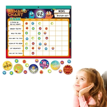Таблицата с награди за поведение с 26 таблици домашна помощ за деца, 2328 стикери за мотивация, отговорност и полезните навици