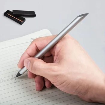 Безкраен молив за рисуване, писалка за писане, Метален Вечен молив, Обикновена Офис-Канцеларски материали