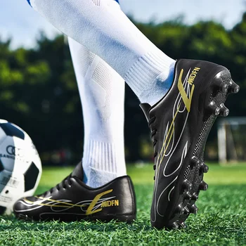 Висок клас футболни обувки C. Diqna, тренировочная обувки за състезания, нескользящие износоустойчиви футболни обувки Fustal Chuteira Society.