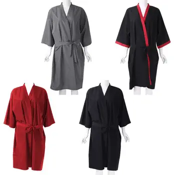 Халат за клиенти на салон E1YE Лесен быстросохнущий халат за баня за коса в стил кимоно за клиенти
