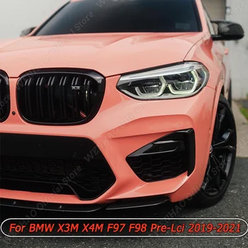 За BMW X3M X4M F97 F98 Pre-Ирт 2019-2021 Предна Лопата За Устни Броня Ветрозащитный Сплитер, заден Спойлер, Дифузьор Аксесоари Лъскаво Черен