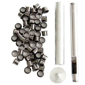 Набор от Инструменти за Пробиване на дупки с 50 Проушинами от оръжеен метал с дебелина 6 мм за Домашно черупки Kydex Kydex Eyelet
