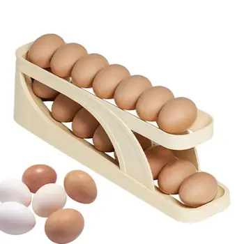 Кутия-органайзер за яйца В хладилника, Калъф за съхранение на пресни яйца, Притежателят на Тавата, Диспенсер, Кухненски кутии за съхранение с Голям капацитет