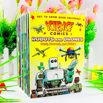 14 Книги, научни комикси, английски научно-популярен анимационен филм за деца, подарък за проучване думи в ранна детска възраст за децата
