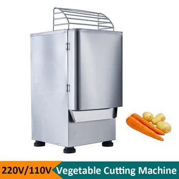 Търговски Кухненска Машина За рязане на зеленчуци 110 В На 220 В, Машина за нарязване на твърди зеленчуци и плодове от Неръждаема стомана