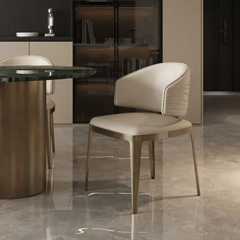 Италиански, метални столове за дневна, трапезария столове с меки облегалки и дизайнерски столове за спални от висококачествена неръждаема стомана