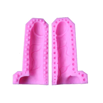 Горещо 3D Мъжки Секси Силиконовата форма във форма на пениса, Форми от полимерна глина, Инструменти за украса на торта, Форма за печене на кексчета, Модел за празни приказки