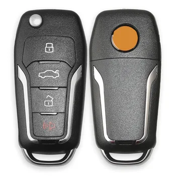 За Xhorse XNFO01EN Универсален Безжичен Дистанционно Ключодържател 4 Бутона за Ford Type за VVDI Key Tool
