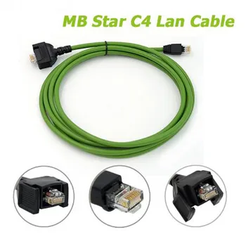 Нов кабел C4 Lan, за да Benz MB Star C4 SD Connect Компактен кабел 4 Lan за Mercedes Диагностичен кабел за леки камиони