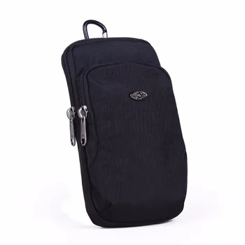 Водоустойчив найлонов калъф за мобилен телефон Унисекс, Поясная чанта, чанта през рамо, чанта-месинджър, чанта на рамото, Поясная чанта