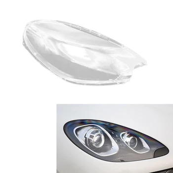 За-Porsche Macan 2014 2015 2016 2017 Корпус дясната светлини лампа лампа Прозрачен капак на обектива Капак фарове