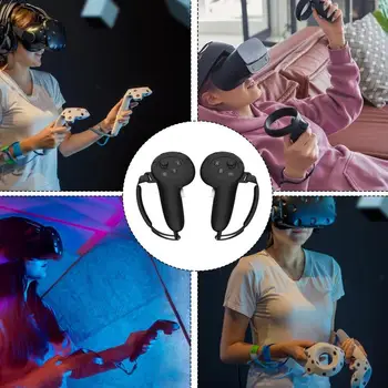 Калъф за VR-ръкав Калъф за VR-дръжки Quest3 Силиконов Материал, Защитен инструмент за домове, общежития и пътуване
