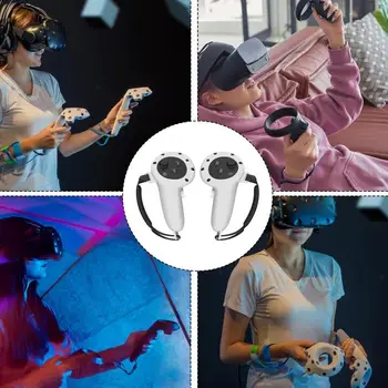 Калъф за VR-ръкав Калъф за VR-дръжки Quest3 Силиконов Материал, Защитен инструмент за домове, общежития и пътуване