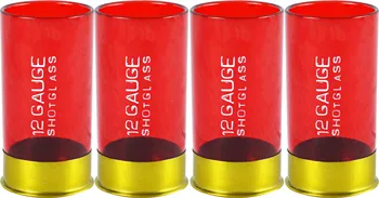 Пластмасова чаша червено 12 калибър за парти, опаковка от 4 броя