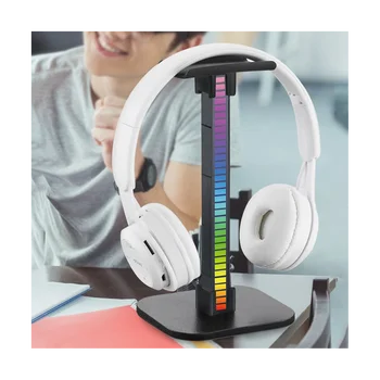 RGB Поставка За слушалки Детска Слушалки Притежател на Настолен Дисплей Led База USB Светлини За Пикап Скоба За Подкрепа слушалки-A