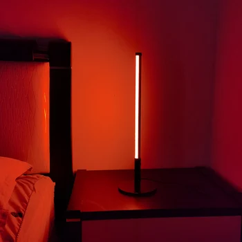 Led ъглова лампа RGB Цветен Етаж настолна лампа с дистанционно управление, мультирежимы, Интериор за спални, хол, Стоящ лампа