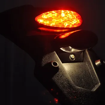 Универсален splash охрана на задното крило на мотоциклет с led задно фенер за Yamaha, калник на задно колело, led задни колела спирачна светлина, стоп-сигнал