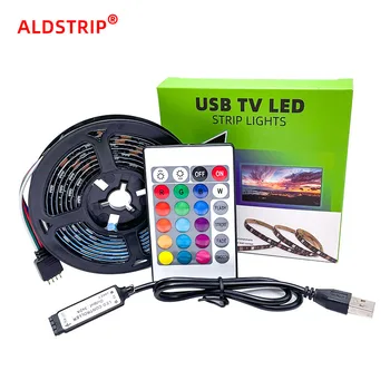 USB RGB Led лента ambilight Комплект на подсветката на телевизора, КОМПЮТЪР 5V 5050 30 лампи Гъвкава Лента, внасяни диод лента Декор на стая с контролер