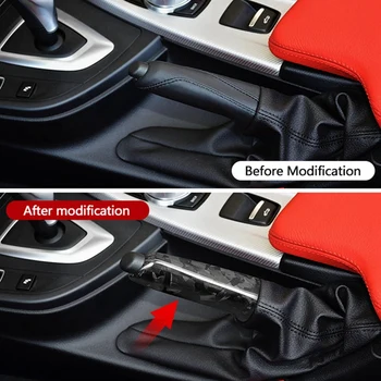 Детайли Покрития на Дръжките на Ръчната спирачка От карбон За BMW 1 2 3 4 Серия E46 E90 E92 E60 E39 F30 F34 F10 F20