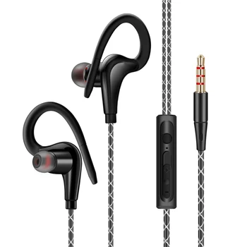 S760, опънат водоустойчиви слушалки в ушите, слушалки-куки, стерео слушалки, Спортни слушалки с микрофон