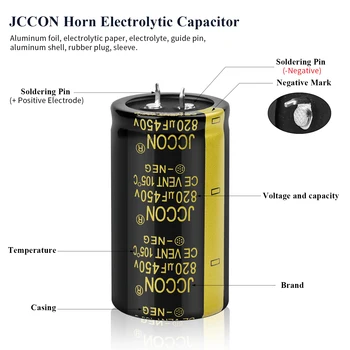 2 елемента JCCON Аудио Електролитни Кондензатори 80V 3300 icf 4700 6800 uf uf 10000 uf За Аудио Усилвател Hi Fi Високочестотен Говорител с ниско съпротивление esr
