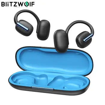 BlitzWolf BW-CD101 ows един bluetooth Слушалки Безжични Слушалки в ушите 16 мм с по-Голям Двигател, намаляване на шума при разговор, Дълга Батерия с отворен ухо