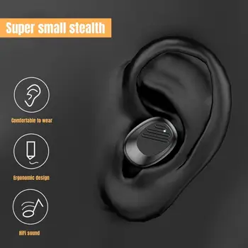 TWS Bluetooth Слушалки 5.3 Безжични Стерео Слушалки с Плъзгащ се капак Водоустойчиви спортни слушалки, HD Audio За iPhone Huawei, Xiaomi