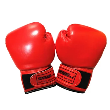 Детски боксови спортни ръкавици Junior punch с пълнеж от изкуствена гъба за деца и младежи Червен цвят