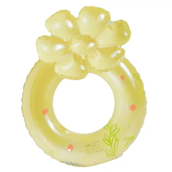 Ins Надувное пръстен за плуване с лайка, кръг за басейн, Плаващ пръстен за деца, възрастни, момичета, Блестящи играчки за парти в басейна с цветя