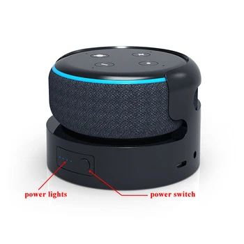 Акумулаторна база за Echo Dot 3-та Преносима акумулаторна батерия с голям капацитет 5200 mah за Алекса Smart Speaker Бърза доставка