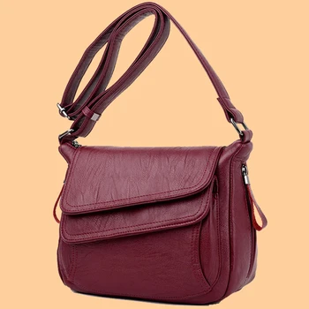 Луксозни Портфейли и чанти от мека кожа, Дамски чанти, Дизайнерски Дамски чанти през рамо За жени, 2023 Sac A Main