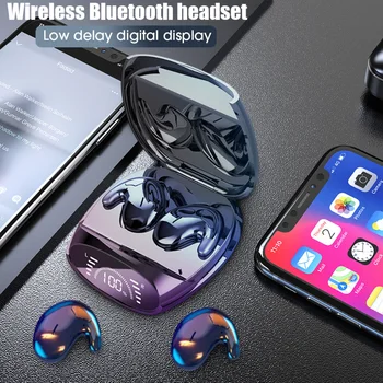 Безжични Bluetooth слушалки 5.1 Sleep, невидими слушалки Sleep, водоустойчиви слушалки с шумопотискане, не чувствующие усещане при носене