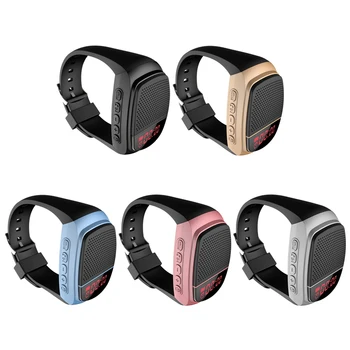 Bluetooth-съвместими ръчни часовници за джогинг, USB зареждане, Колоездене, часовник, Будилник, Аудио часовници за бягане/туризъм