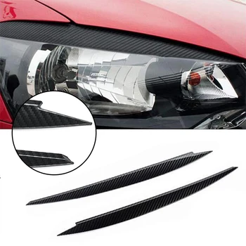 За Фолксваген Голф 7 VII GTI GTD R MK7 2013-2017 Фарове Вежди Тампон Върху Клепачите Покритие От Въглеродни Влакна Автомобилен Аксесоар