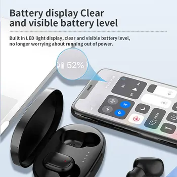 A6s Bluetooth Слушалки Tws In Ear Bluetooth 50 Спортни Стереонаушников за Джогинг Безжични Слушалки с Микрофон