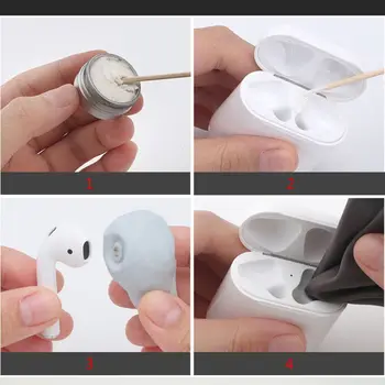 Портативни ръкохватки, чистящая четка за зъби, почистващи комплекти за 1/2 слушалки, лепило за залепване