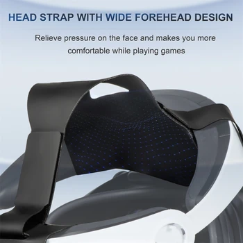 Здрава и регулируема глава каишка, заключване колани, очила PS VR2, комбиниран костюм за слушалки, лесен за употреба опит