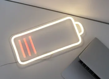 Ниска батерия Неонова реклама с захранван от USB за декор на стаята, led неонова лампа с регулируема яркост, нощна светлина за бар, ресторант, стенно изкуство в пещерата за мъже
