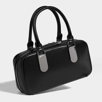 Просто дизайнерска бостонская чанта, Реколта дамска чанта-възглавница, Нова висококачествена чанта през рамо, чанта през рамо