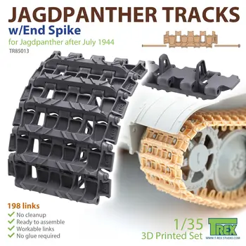 T-REX 85013 1/35 Jagdpanther Tracks с ограничител шипом (набор от аксесоари за 3D печат)