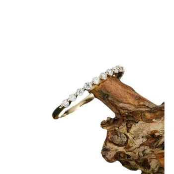 Модно инкрустированное пайети Един пръстен Популярни прости бижута за мъже и жени, Очарователни аксесоари за партита, Декорации, подаръци на едро