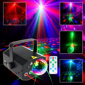 16 от Модели RGB 2-в-1 с лазерен лъч led кристална малък магически ДИСКО топка KTV bar box party DJ light led танц на Топката в стая