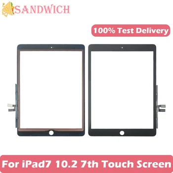 За iPad 7 10,2 2019 7-то поколение A2197 A2198 A2200 Сензорен екран Дигитайзер, Сензор Подмяна на външната стъклен плот